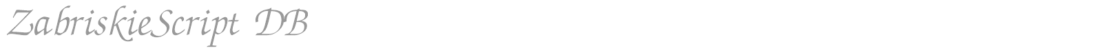 ZabriskieScript DB font preview